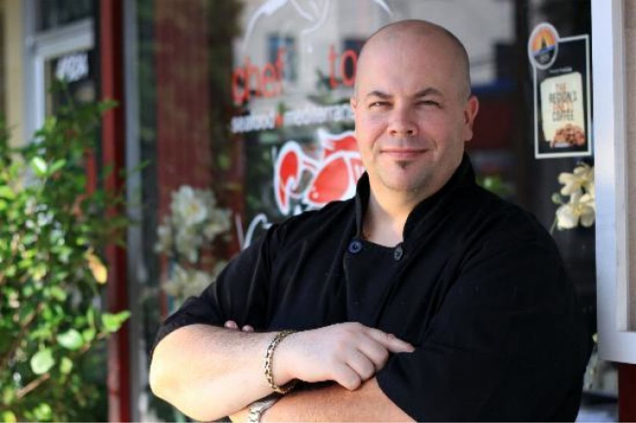 Chef Tony Marciante, owner of Hemi Pizza and Chef Tony's Fresh Seafood in Rockville, MD