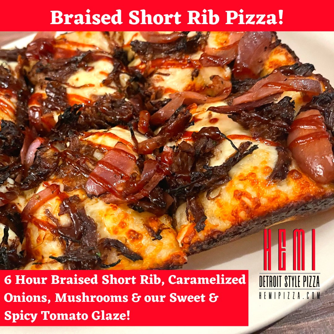 BRAISED SHORT RIB pizza